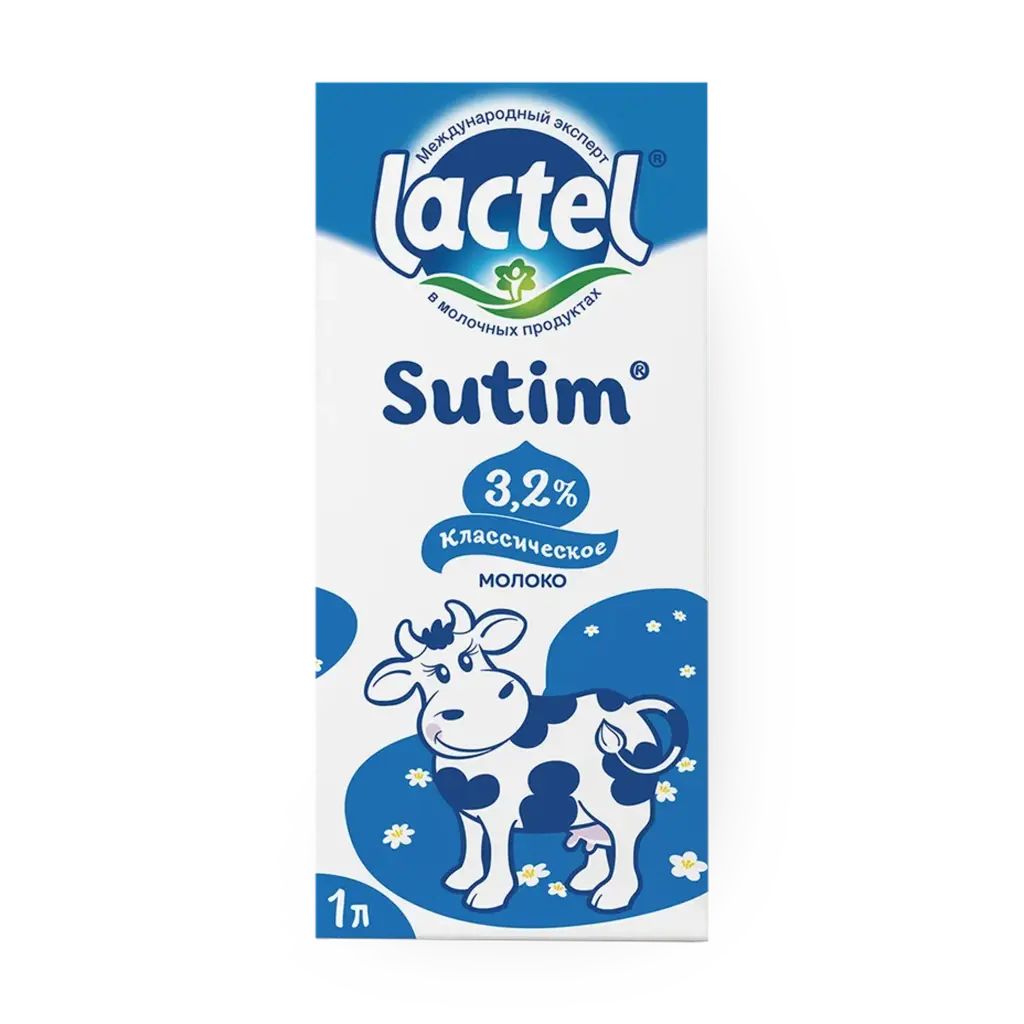      Ultrapasterlashtirilgan sut 3.2% Lactel Sutim