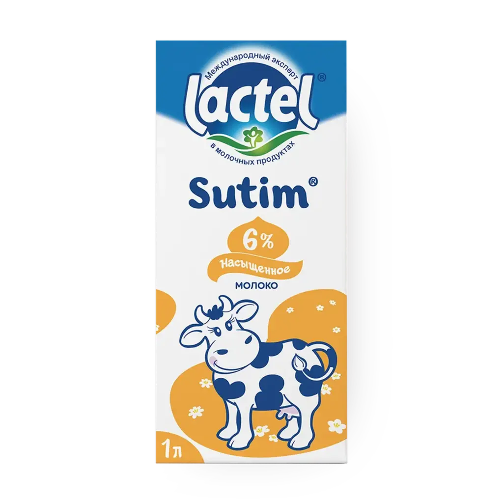      Ultrapasterlashtirilgan sut 6% Lactel Sutim