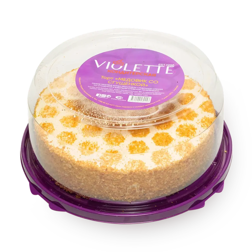      Violette Сonfecionery muzlatilgan asalli tort 