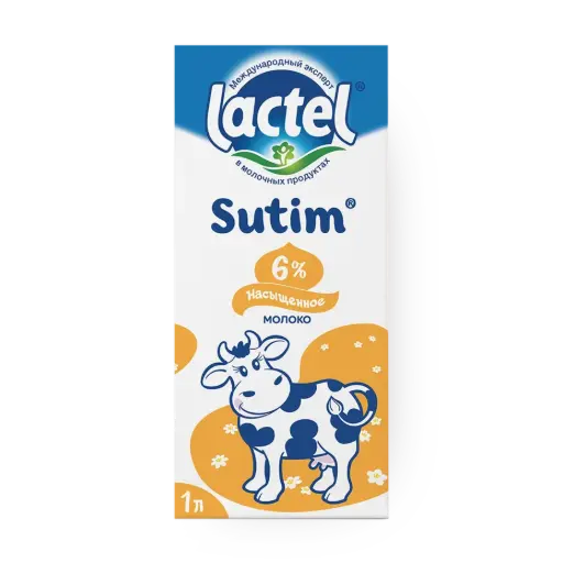      Ultrapasterlashtirilgan sut 6% Lactel Sutim